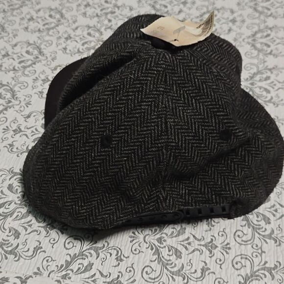 Sketchers Vintage Y2K Skater Gray Wool Twill Hat Snapback Cap - Picture 5 of 9